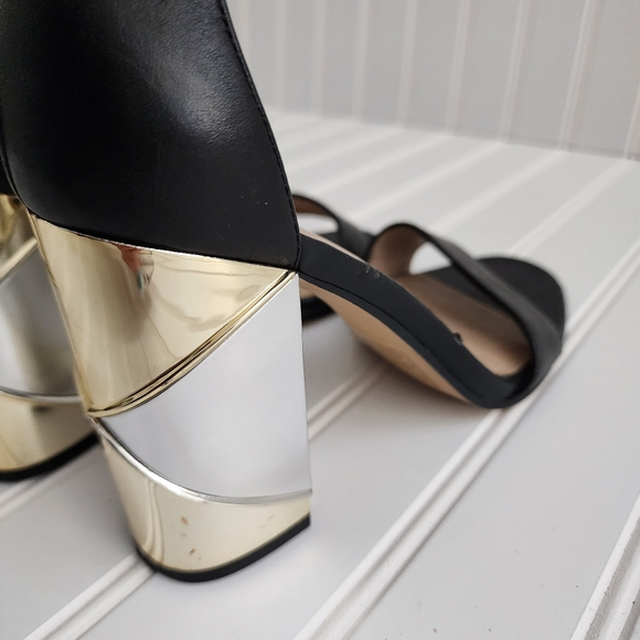 ALDO Black Metallic Heel - Size 7 - Picture 10 of 15